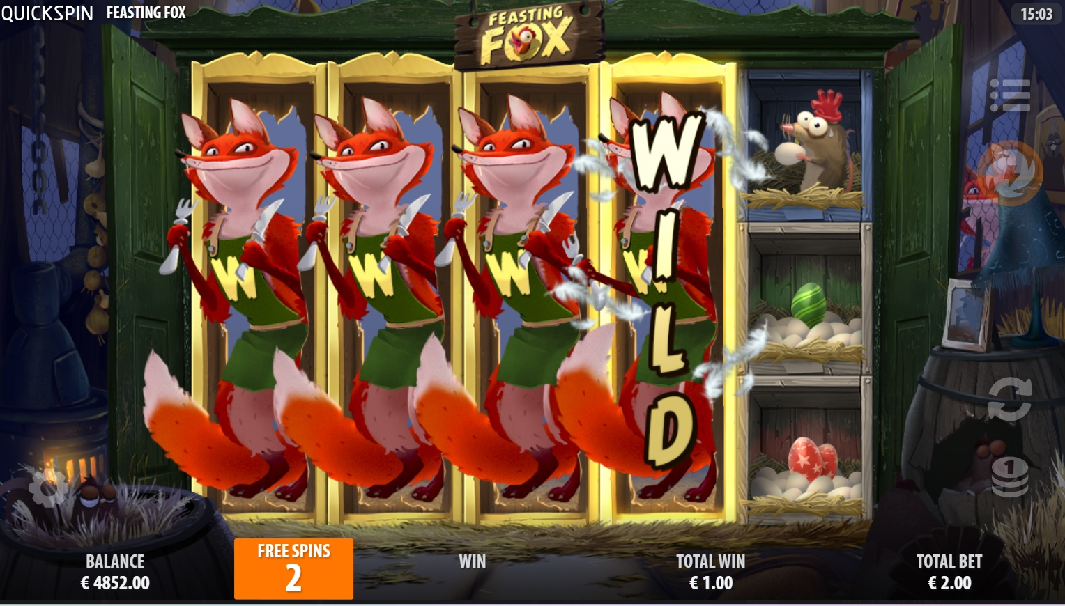 Feasting Fox, Free spins feature
