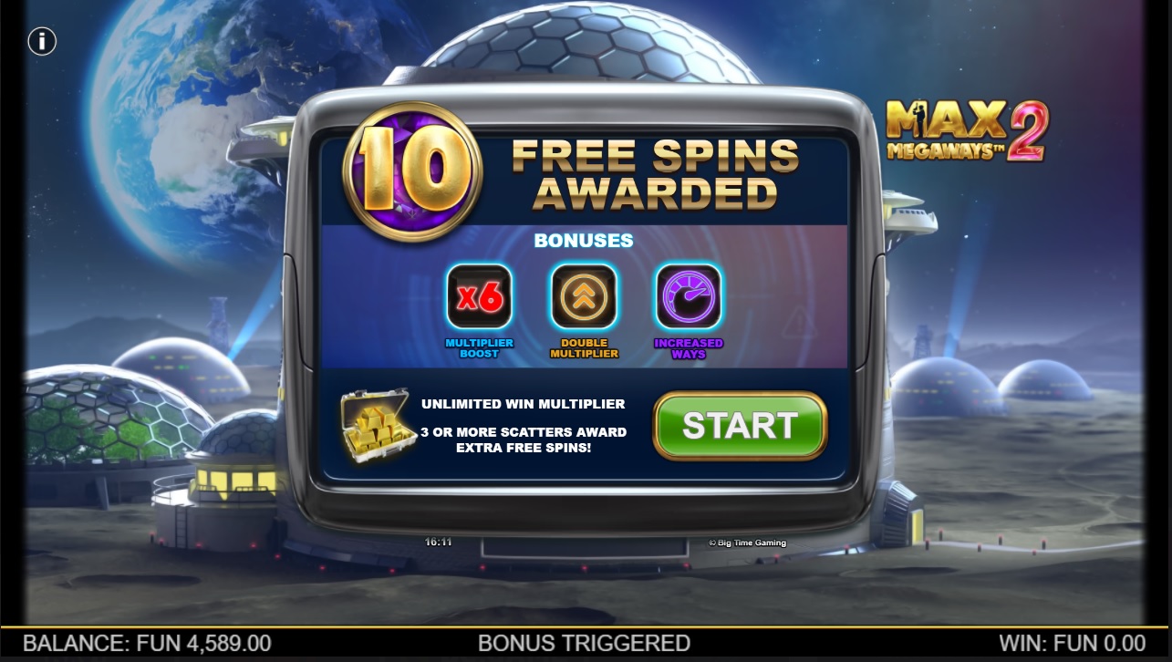 Max Megaways 2, Free spins feature
