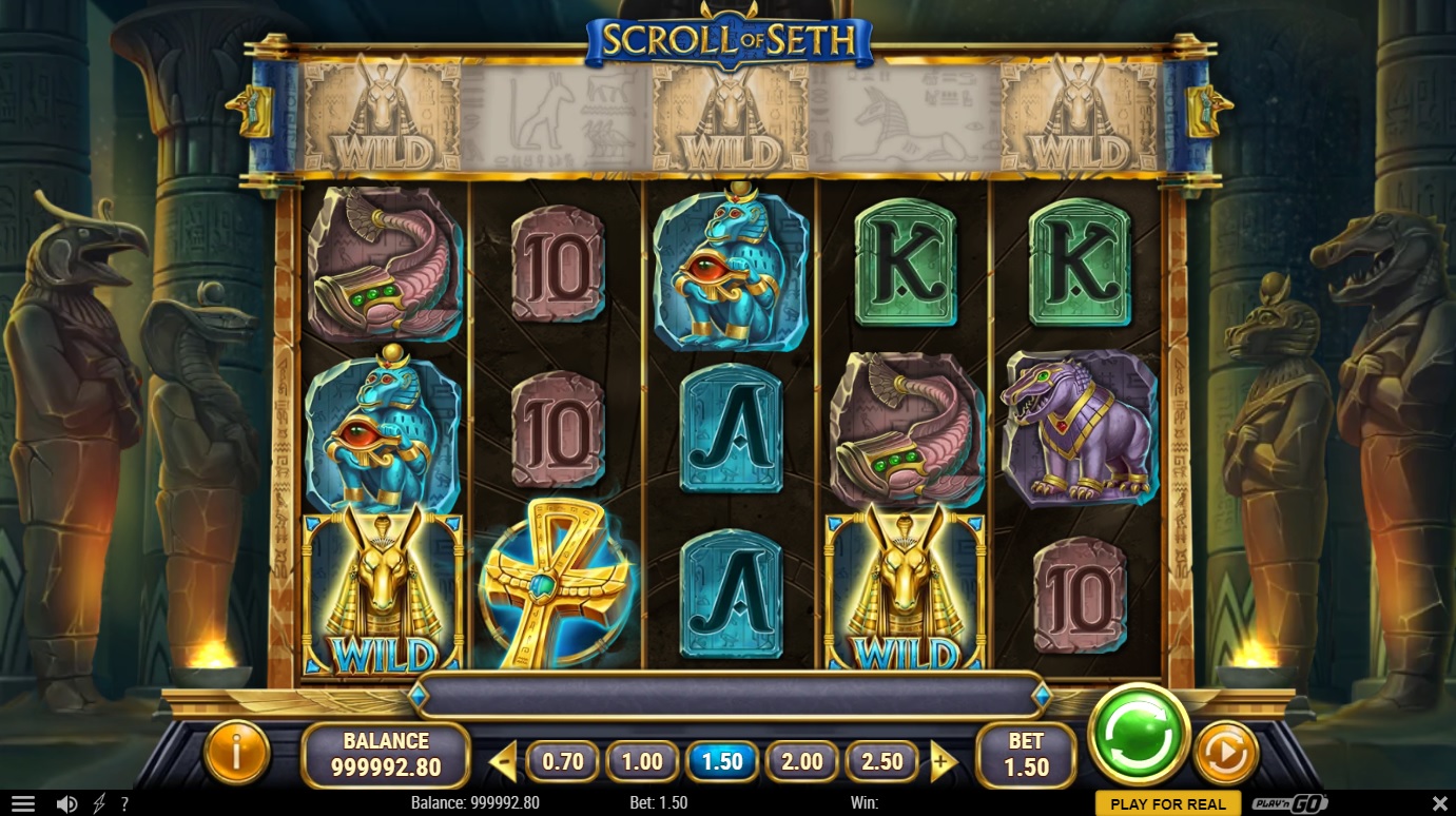 Scroll of Seth, Base slot game