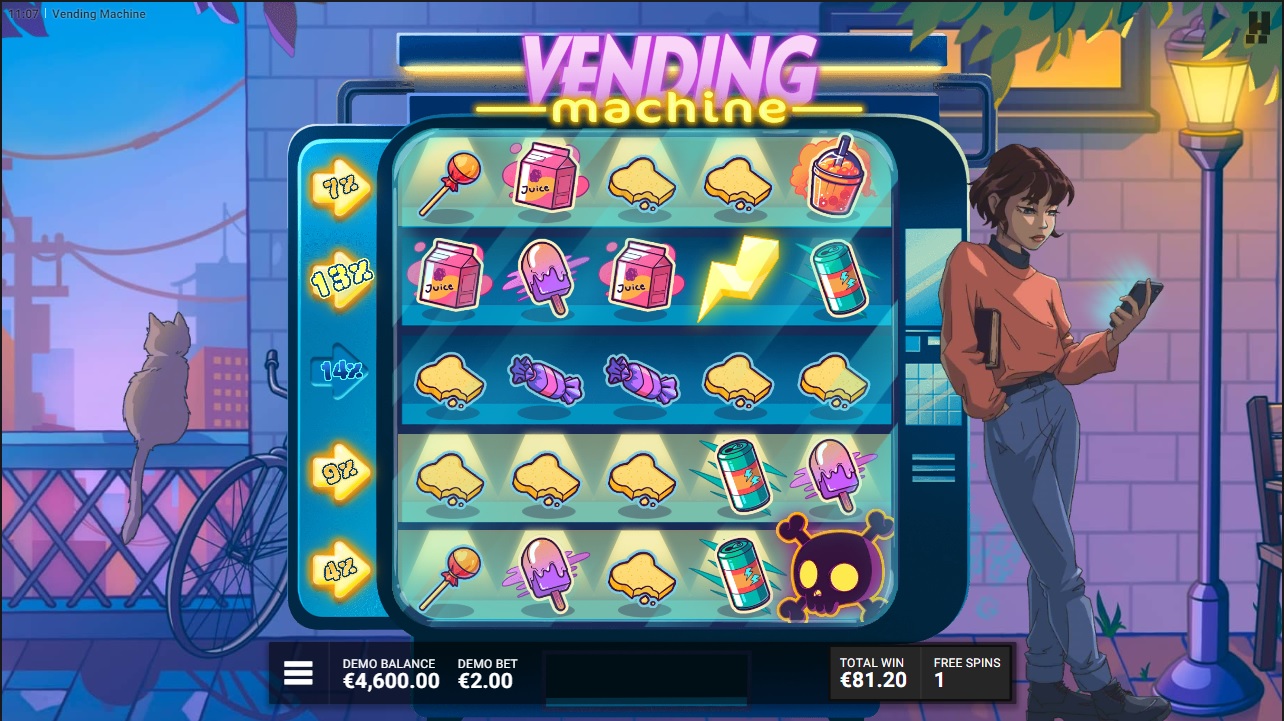 Vending Machine, Free spins feature