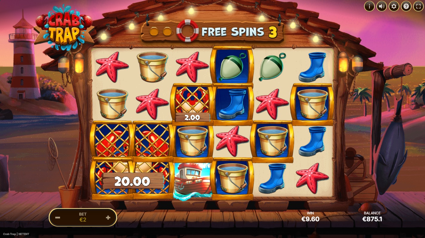 Crab Trap, Free spins feature