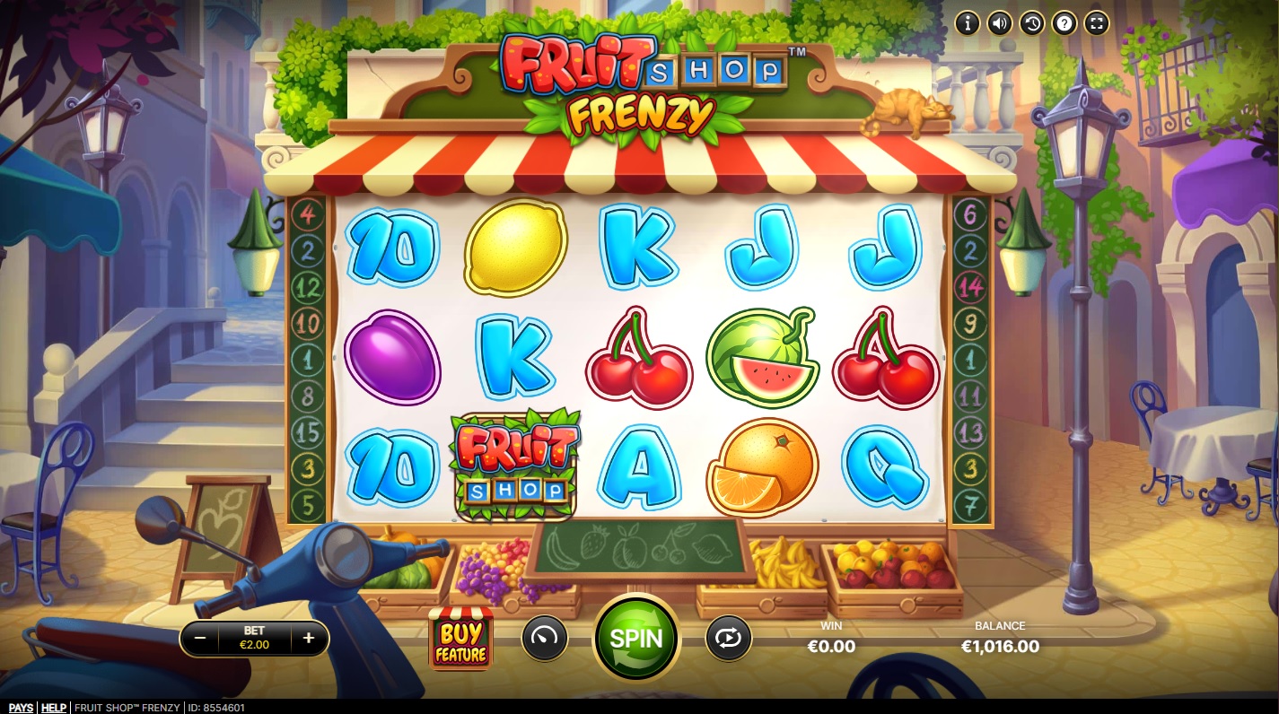 Fruit Shop Frenzy, Base slot game