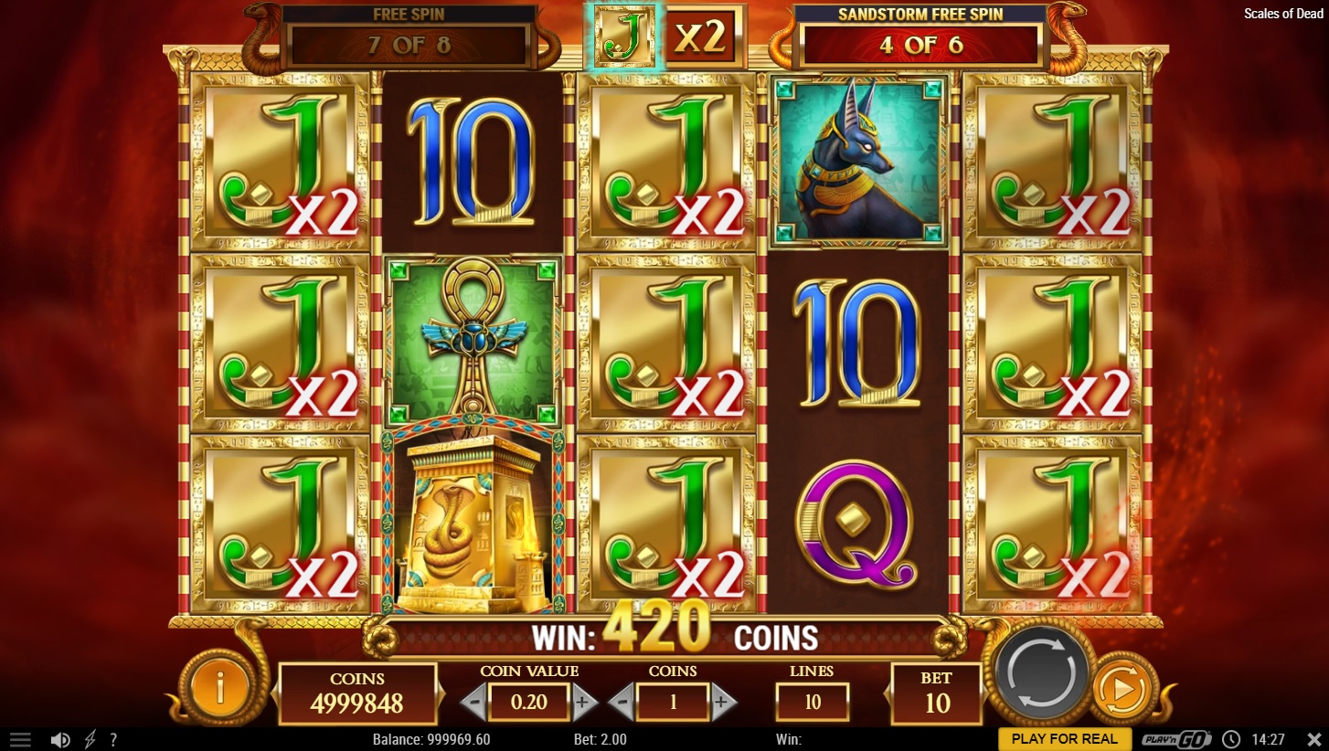 Scales of Dead, Sandstorm Free spins
