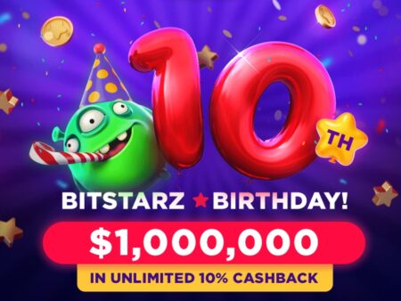 bitStarz giving away $1,000,000.- in Birthday cashback