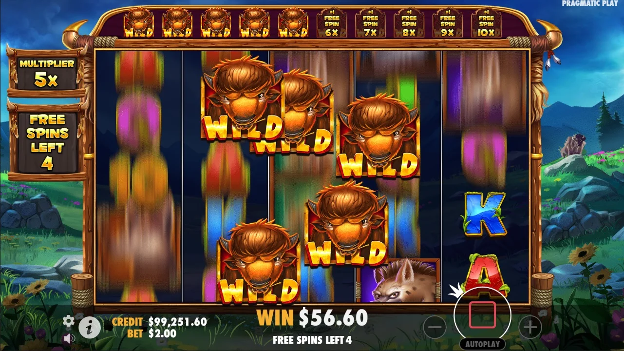Bison casino free spins