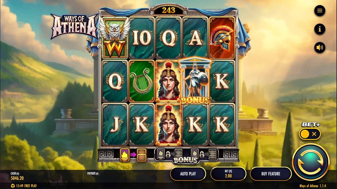 Ways of Athena, Base reels