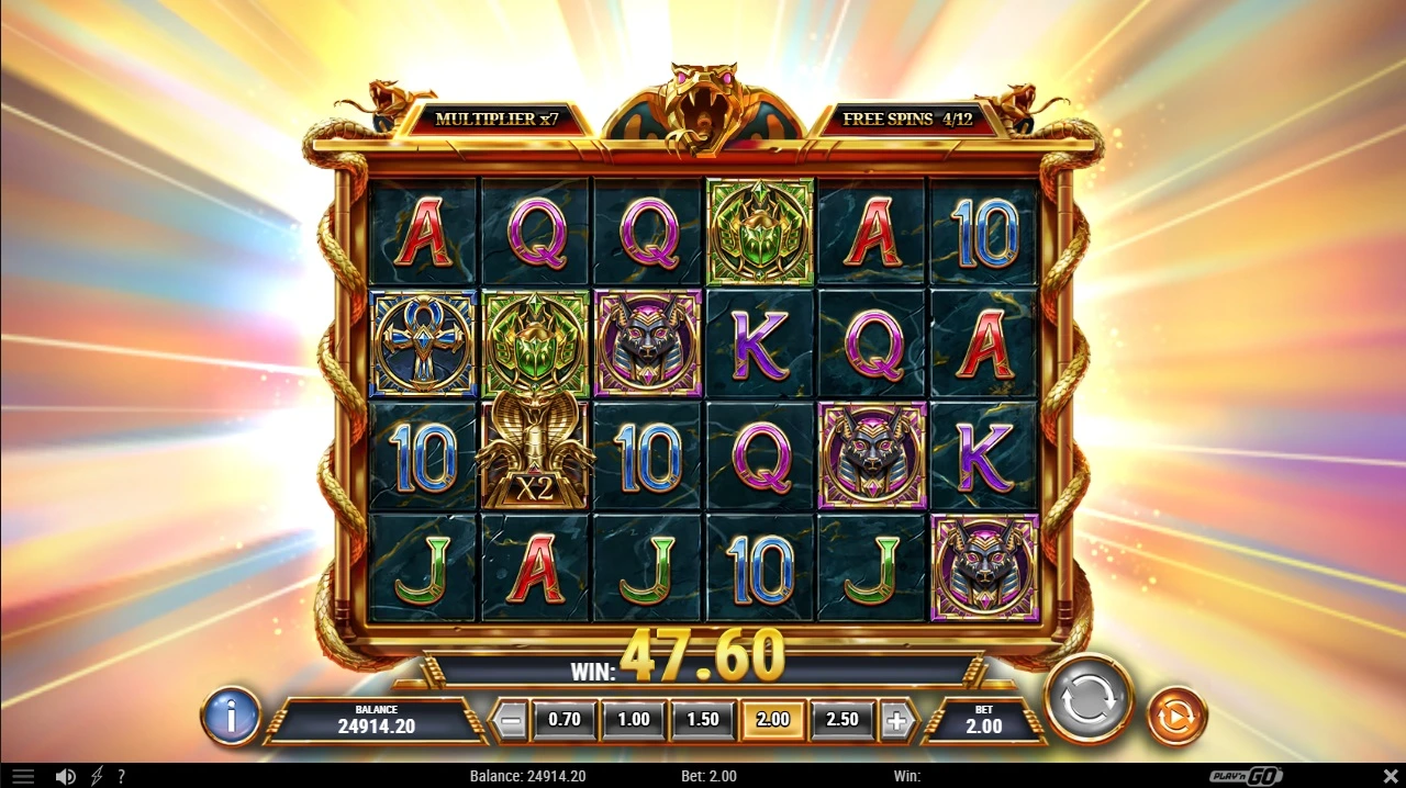 Tomb of Gold 2, Free spins feature