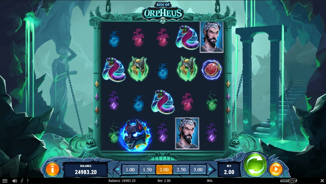 Rise of Orpheus, Base reels