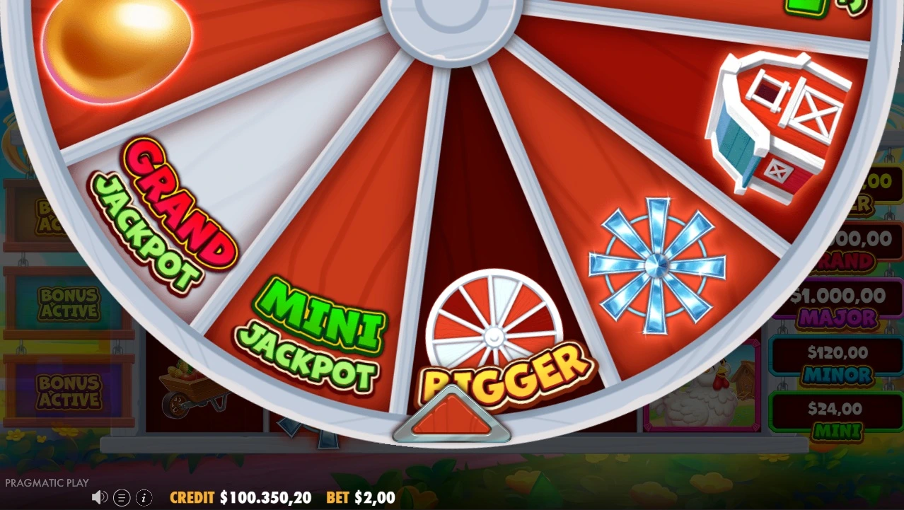 Bigger Barn House Bonanza, Wheel bonus