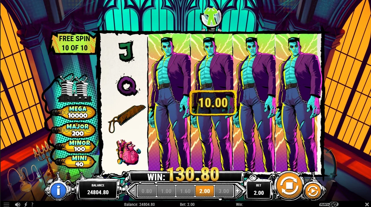 Lab of Madness - Its a Wild, Free spins feature