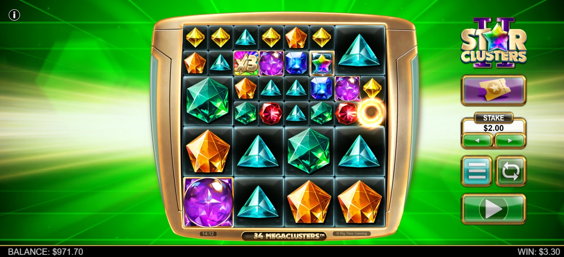 Star Clusters 2, Base reels