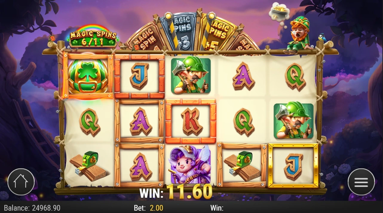 Buildin' More Bucks, Magic Spins