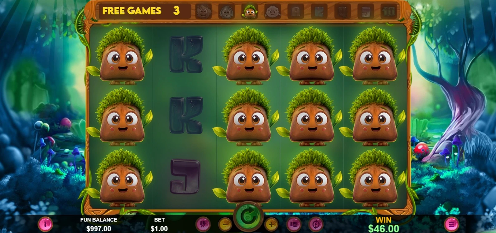 Elemental Adventures, Free spins feature