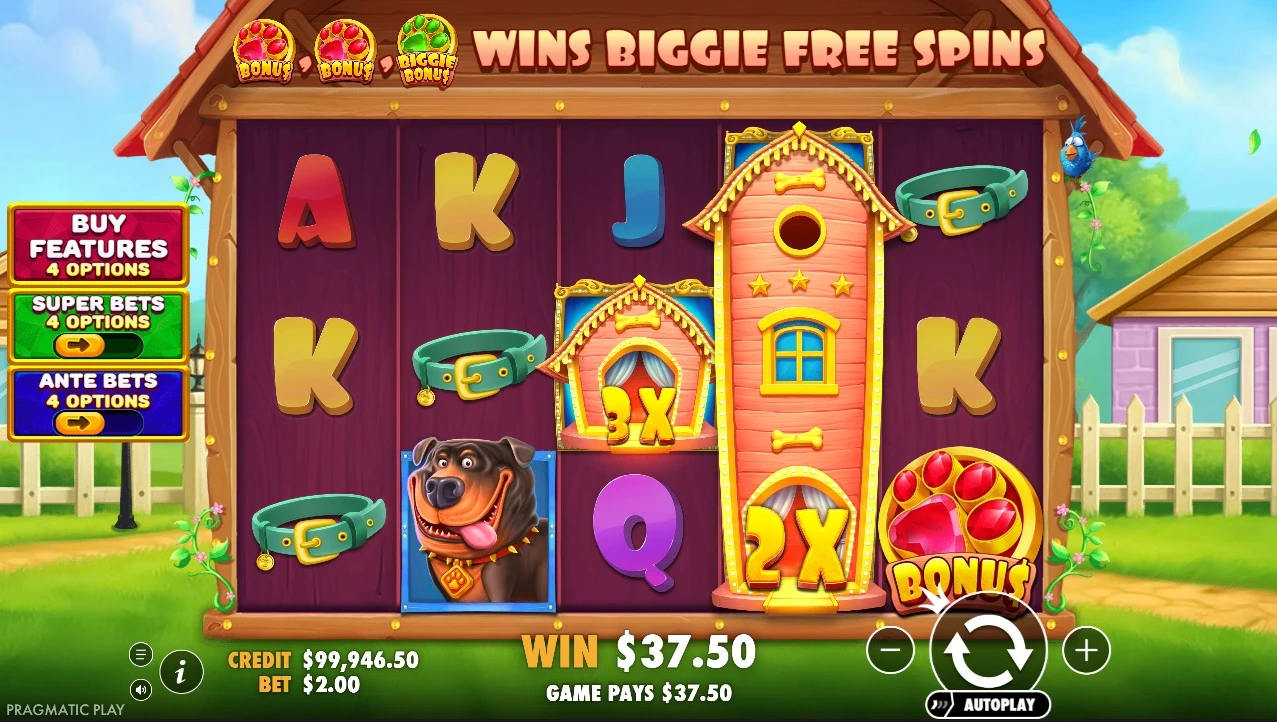 The Big Dog House, Wild symbols
