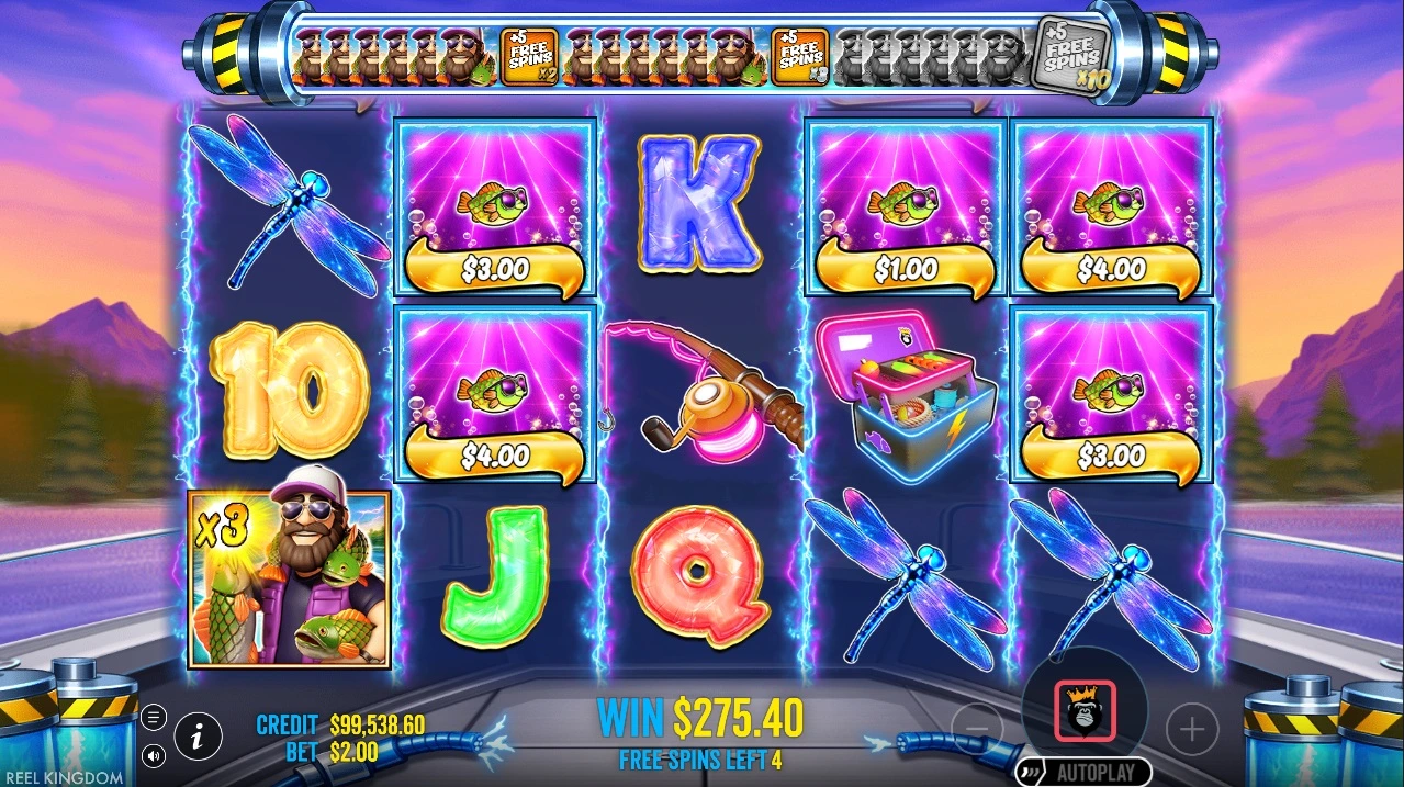 Big Bass Blast, Free spins feature