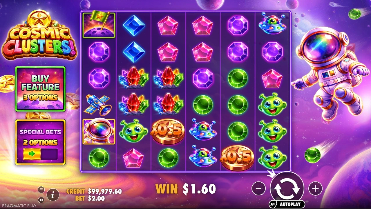 Cosmic Clusters!, Base reels