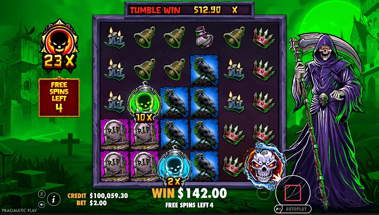 Death Dominion, Immortal Free Spins