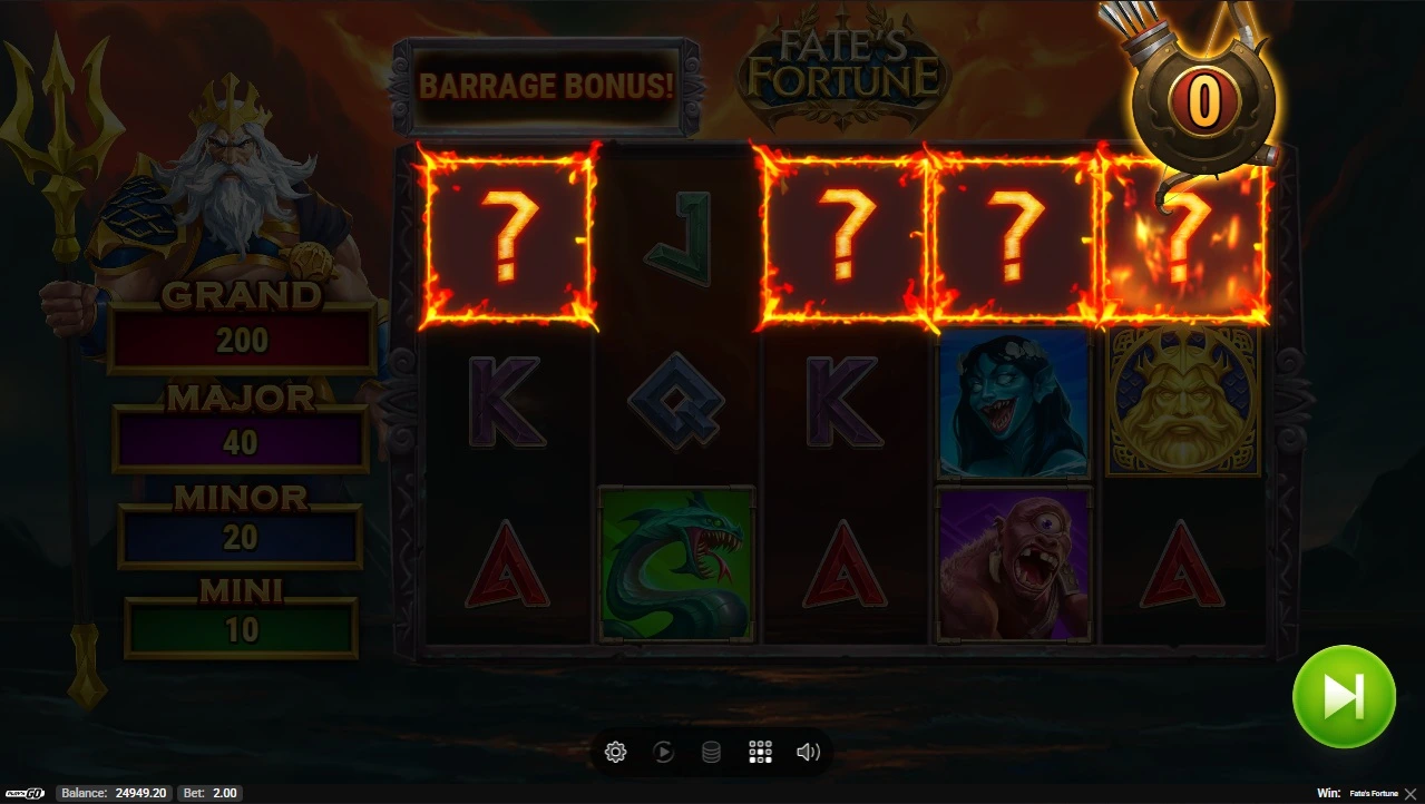 Fate's Fortune, Barrage Bonus