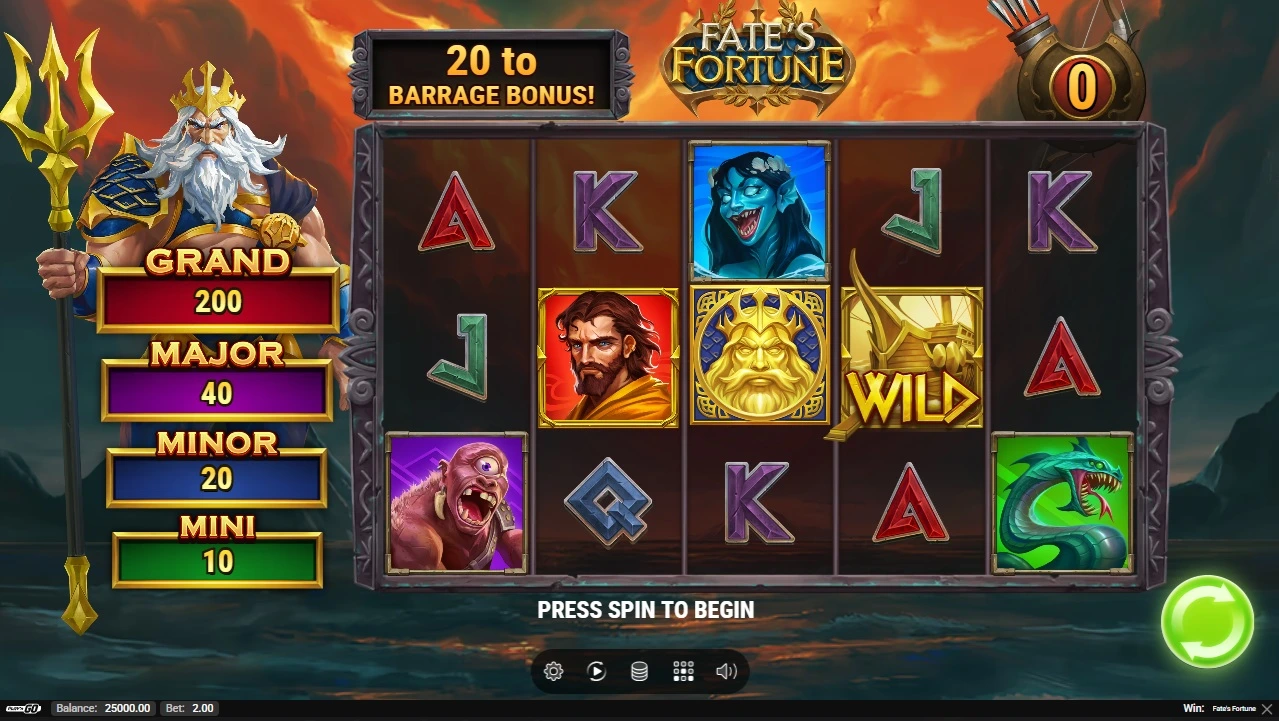 Fate's Fortune, Base reels