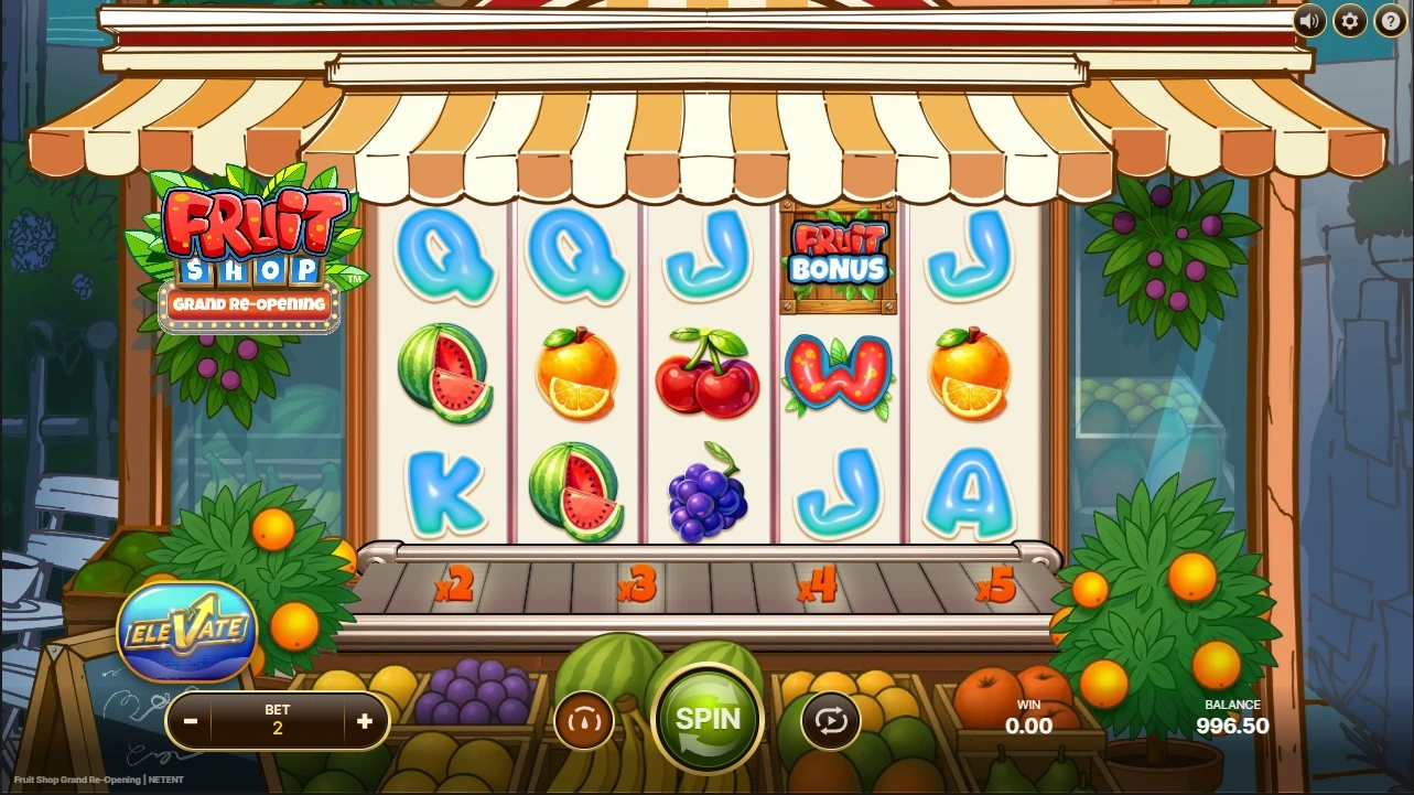 Fruit Shop Grand Re-opening, Base reels