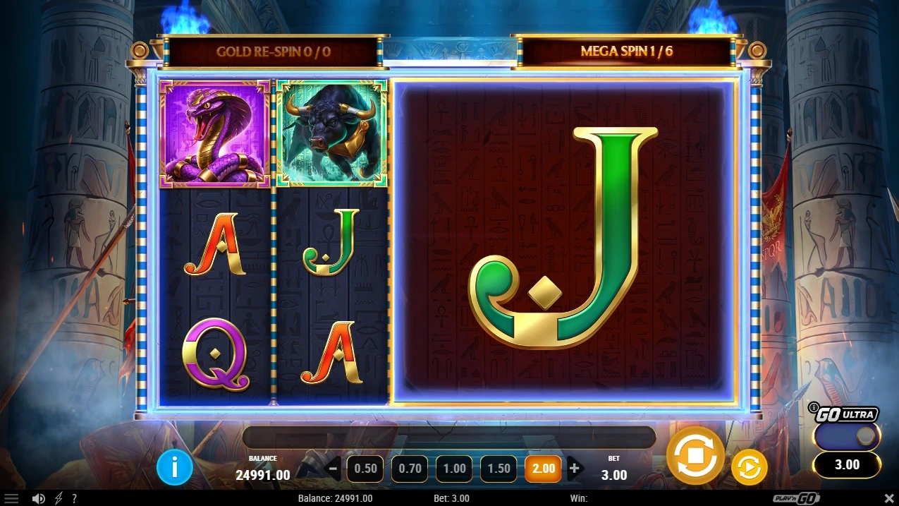Legion Gold and the Throne of Dead, Mega Spins