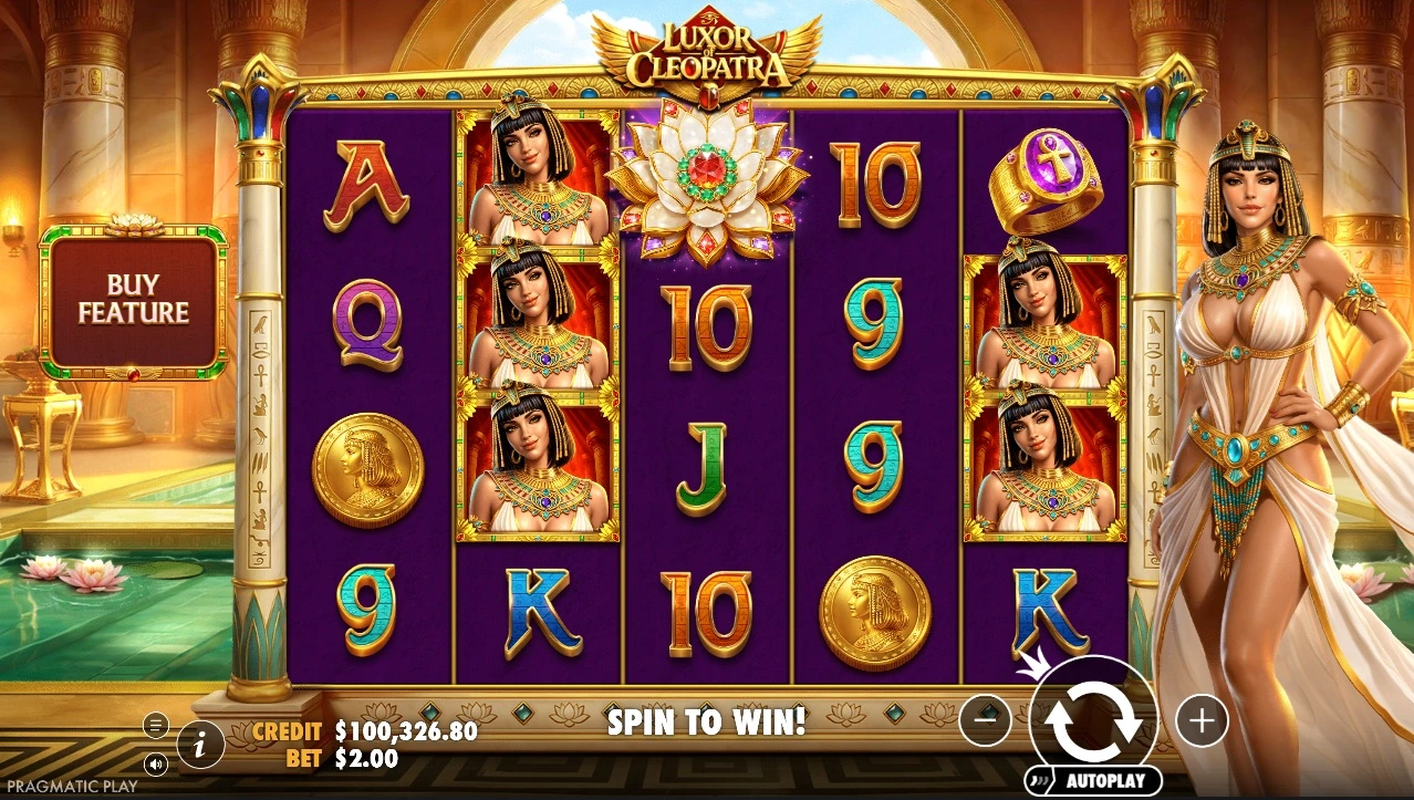 Luxor of Cleopatra, Base reels
