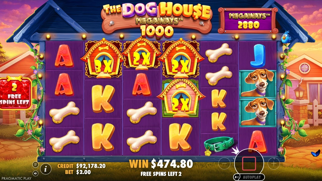 The Dog House Megaways 1000, Super Bonus Free spins
