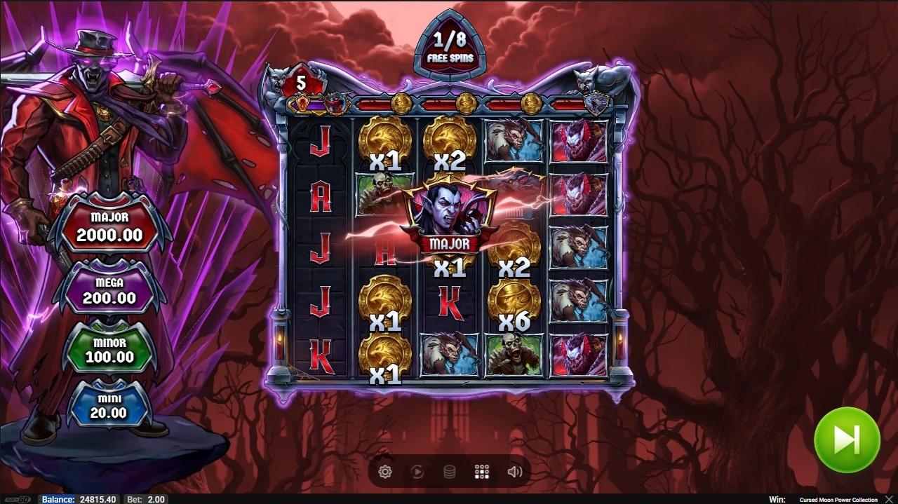 Cursed Moon Power Collection, Free spins feature