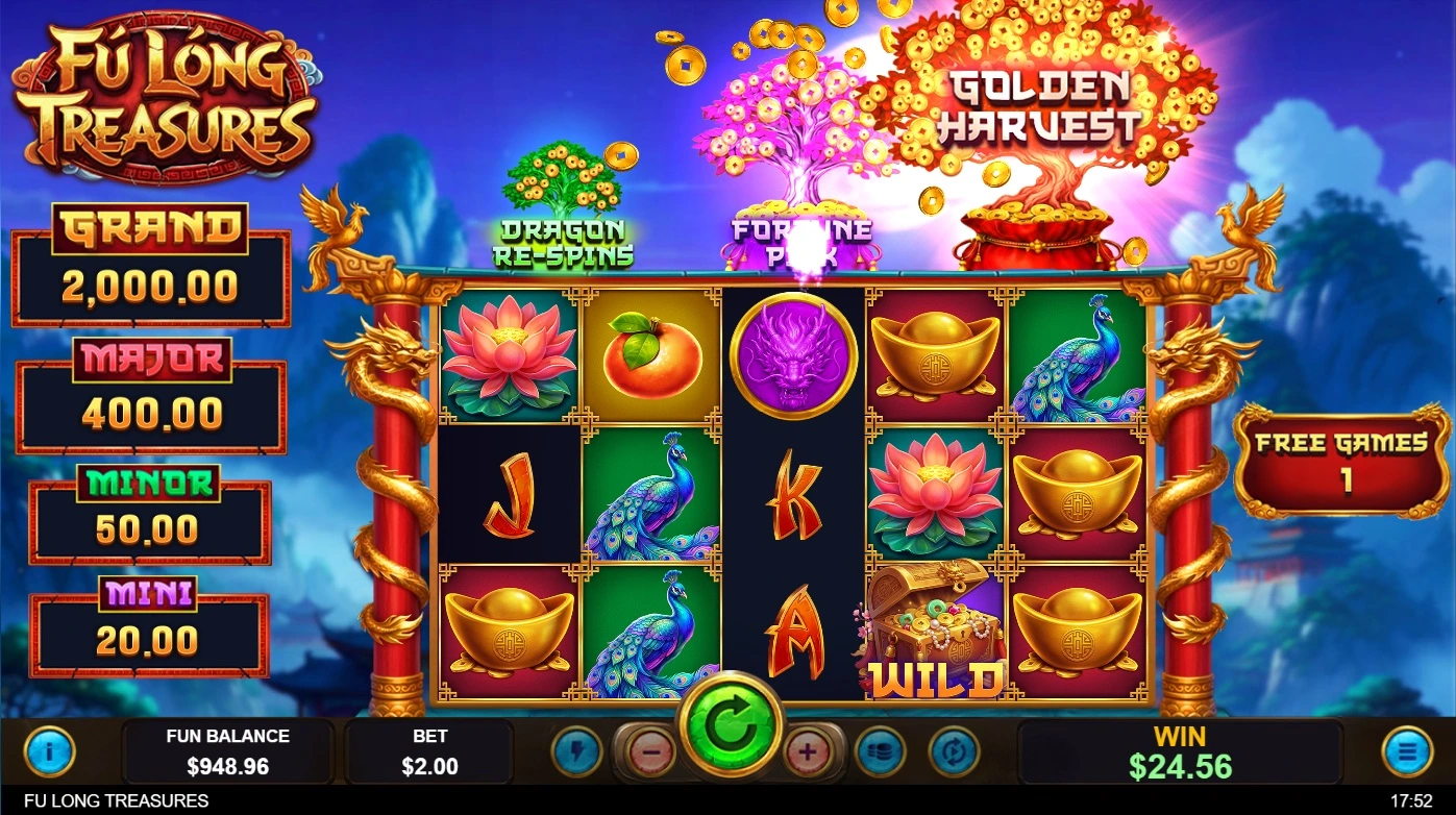 Fú Lóng Treasures, Golden Harvest