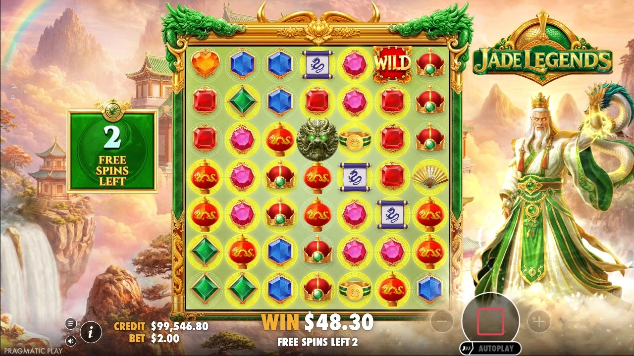 Jade Legends, Free spins feature