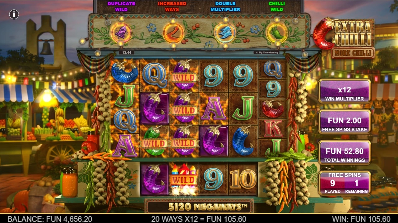 Extra Chilli - More Chilli, Free spins feature