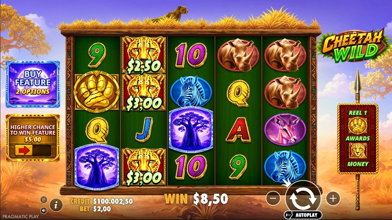 Cheetah Wild, Collect symbol