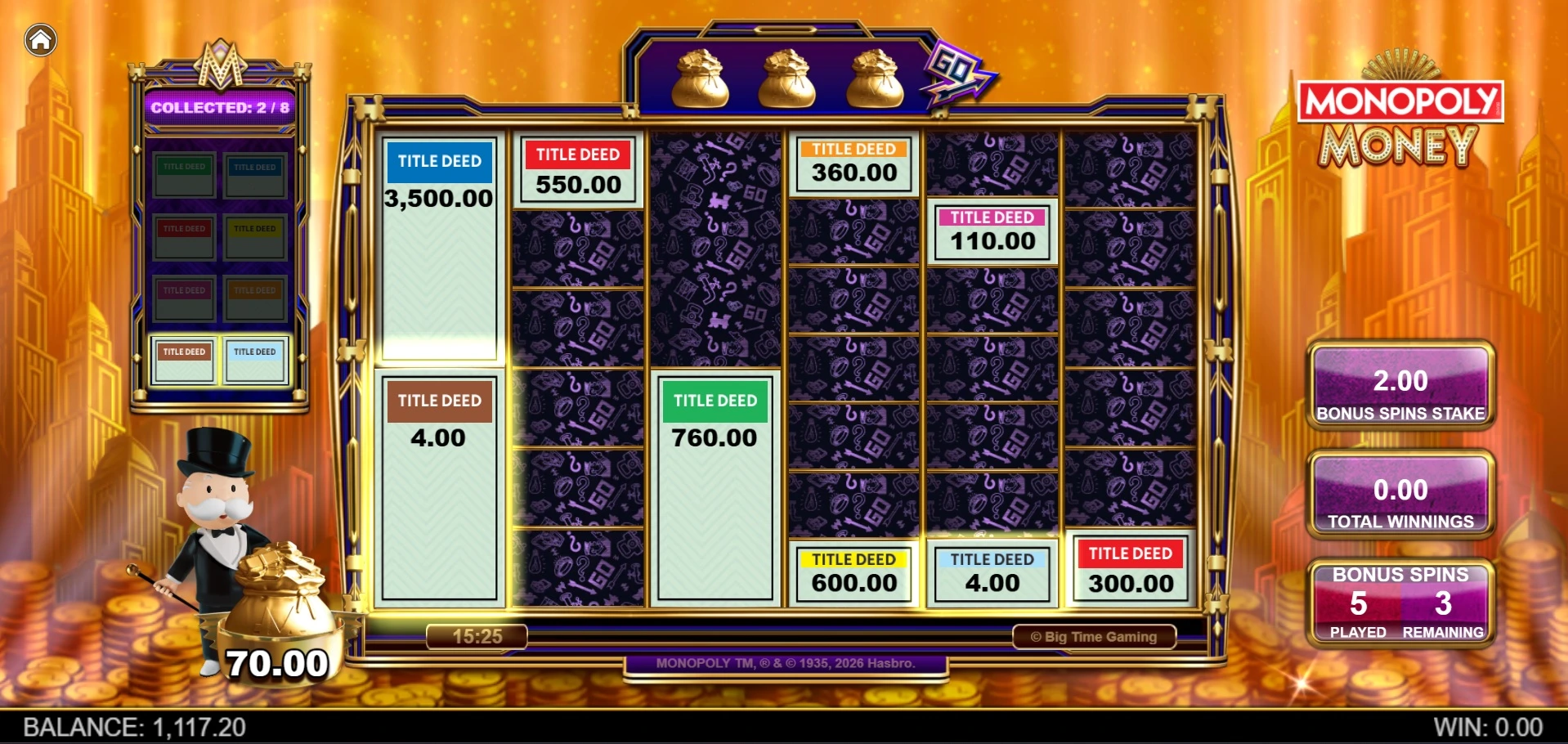 Monopoly Money, Hold and Spin